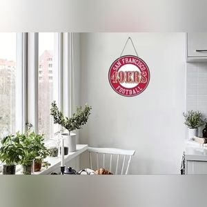 New San Fransisco 49ers football 8" wood wall sign